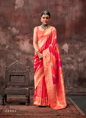 Nakshatra Red Silk Saree