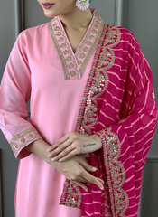 Nakshatra Pink Ethnic Kurta Set