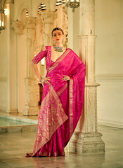 Nakshatra Perky Pink Silk saree