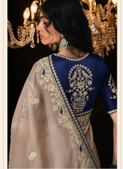 Nakshatra Blissful Beige Indian saree