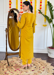 Nakshatra Mustard Readymade Suit