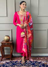 Nakshatra Pink Readymade Suit