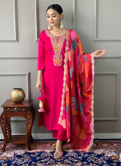 Nakshatra Pink Readymade Suit