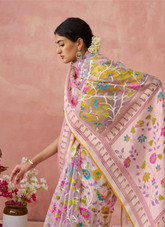 Nakshatra Baby Pink Premium saree