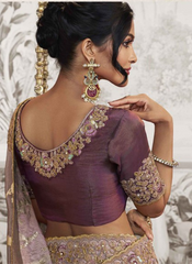 Opulent Orchid Elegance Saree