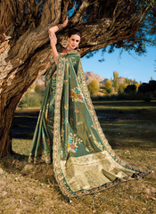 Lush Greenery Banarasi Silk Masterpiece