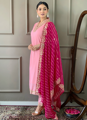Nakshatra Pink Ethnic Kurta Set