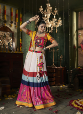 Nakshatra Multicolored Navratri Lehenga Choli