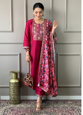 Nakshatra Pink Ready Made Designer suit