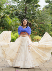 Nakshatra Blue Chaniya choli