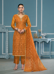 Nakshatra Orange Daily Wear Salwar Kameez