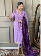 Nakshatra Mauve Ethnic Kurta Set