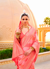 Nakshatra Peach Printed Saree