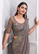 Nakshatra Gorgeoous Grey saree
