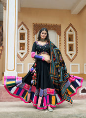 Nakshatra Black Navratri Lehenga Choli