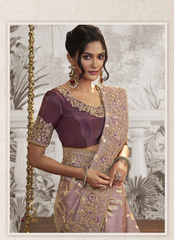Opulent Orchid Elegance Saree