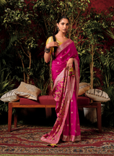 Majestic Zari Weave Dola Silk Saree