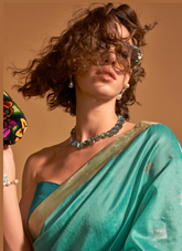 Elysian Turquoise Silk Drape