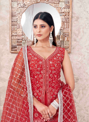 Nakshatra Ravishing Red Sharara set