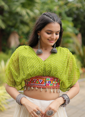 Nakshatra Green Chaniya choli