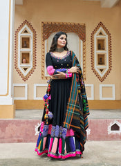 Nakshatra Black Navratri Lehenga Choli