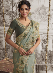 Celestial Meadow Elegance Saree