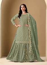 Nakshatra Pista Lehenga Suit