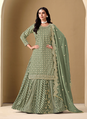 Nakshatra Pista Lehenga Suit