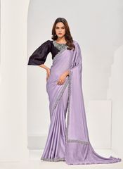 Nakshatra Lavendar Silk Saree