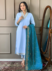 Nakshatra Sky Blue Ethnic Kurta Set
