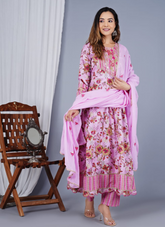 Nakshatra Readymade baby pink suit