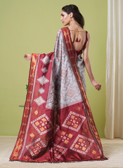 Nakshatra Grey Banarasi Saree