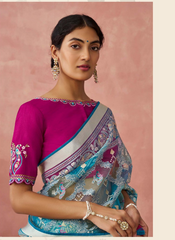 Nakshatra Turquoise Premium saree