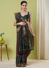 Nakshatra Maroon Banarasi Saree