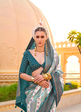 Nakshatra Blue Printed Saree