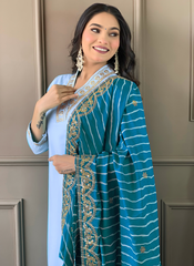 Nakshatra Sky Blue Ethnic Kurta Set
