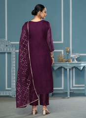 Nakshatra Wine Daily Wear Salwar Kameez