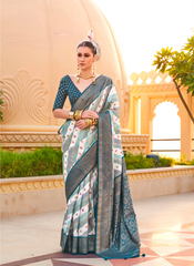Nakshatra Blue Printed Saree