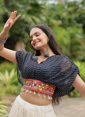 Nakshatra Black Chaniya choli