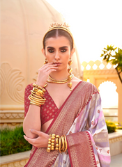 Nakshatra Red Printed Saree