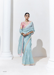 Nakshatra Light Blue Saree