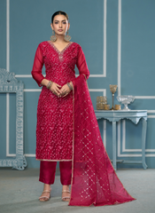 Nakshatra Maroon Daily Wear Salwar Kameez