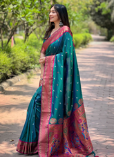 Nakshatra Rama Paithini Silk saree