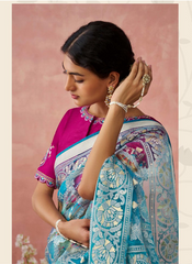 Nakshatra Turquoise Premium saree