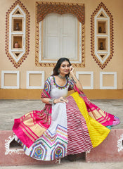 Nakshatra White Navratri Lehenga Choli