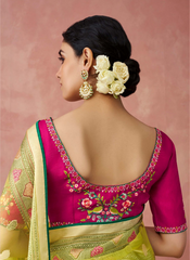 Nakshatra Yellow Premium saree