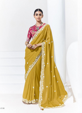 Nakshatra Mustard Yellow Saree