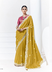 Nakshatra Mustard Yellow Saree