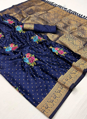 Nakshatra Blue Silk Saree