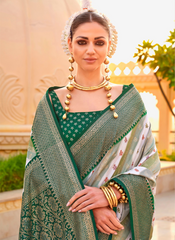 Nakshatra Green Printed Saree